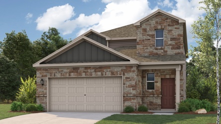 A house with a garage.