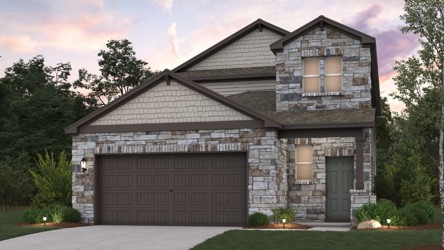 A house with a garage.