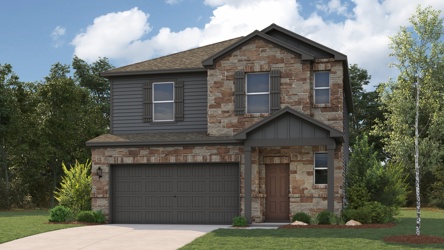 A house with a garage.