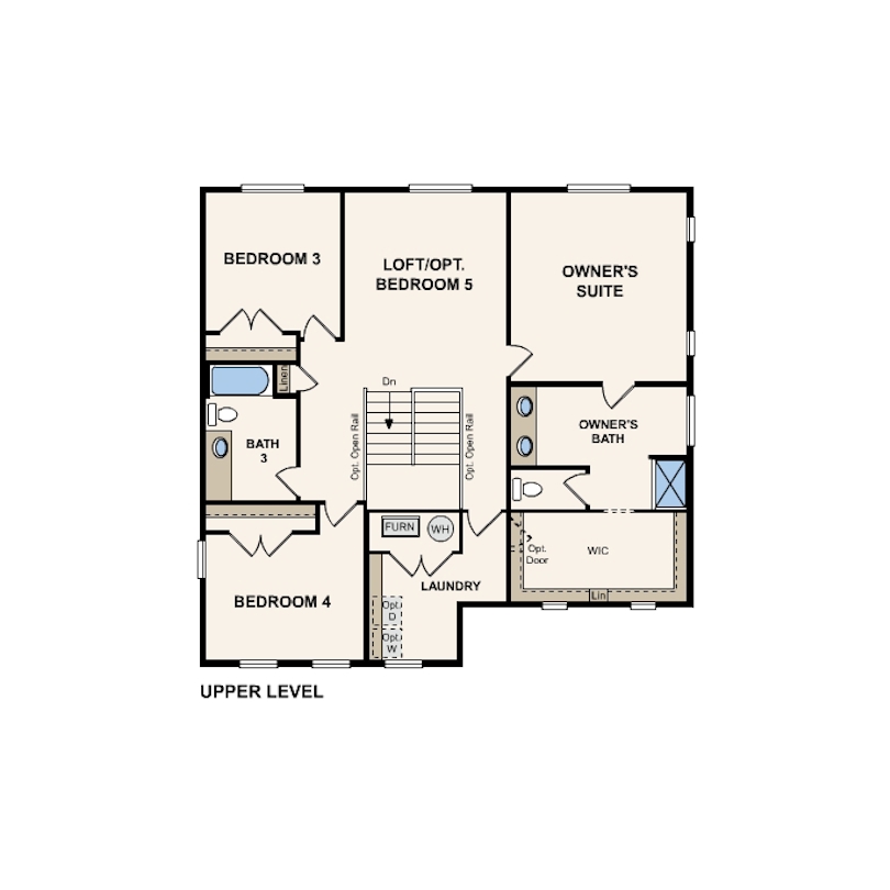 Floor 2 of Summit Plan at Montgomery Farms by Century Communities
