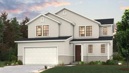 A house with a garage.