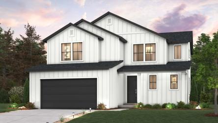 A house with a garage.