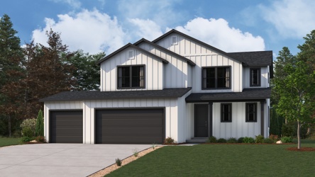 A house with a garage.