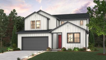 A house with a garage.