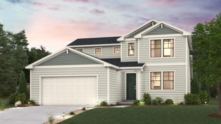 A house with a garage.