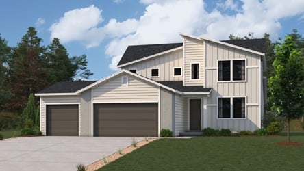 A house with a lawn.