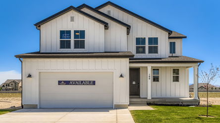 A building with a sign on the front.