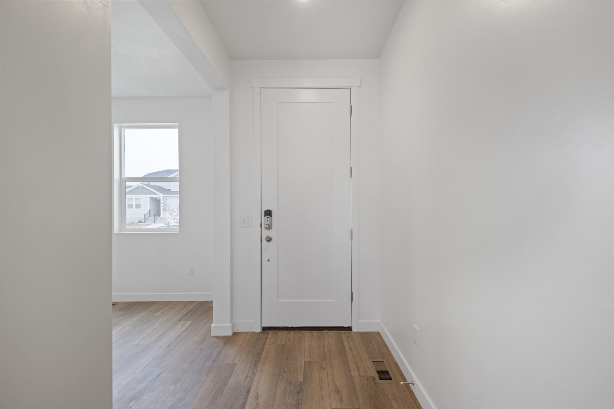 A room with white walls.