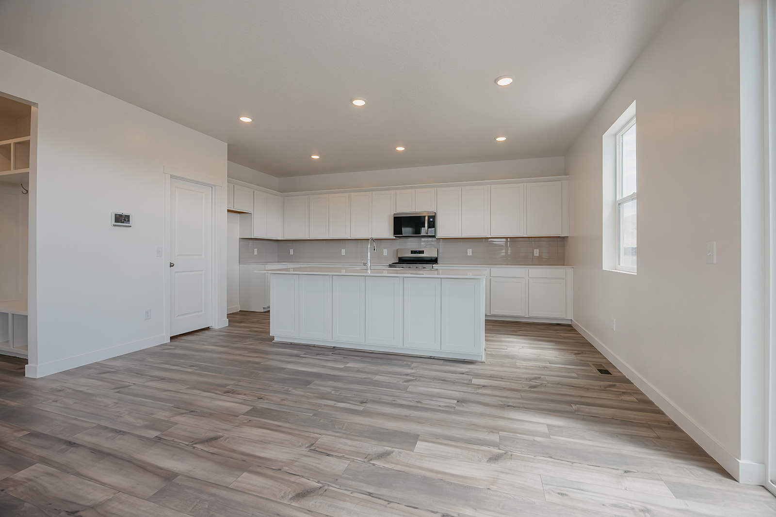 A large empty kitchen.
