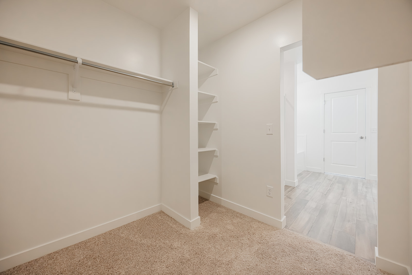 A white room with white walls.