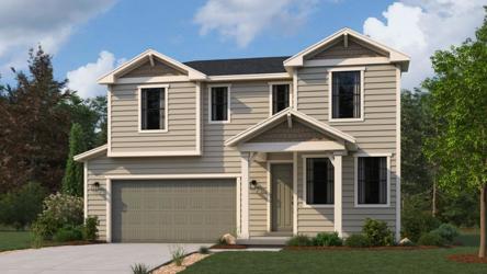 A house with a garage.