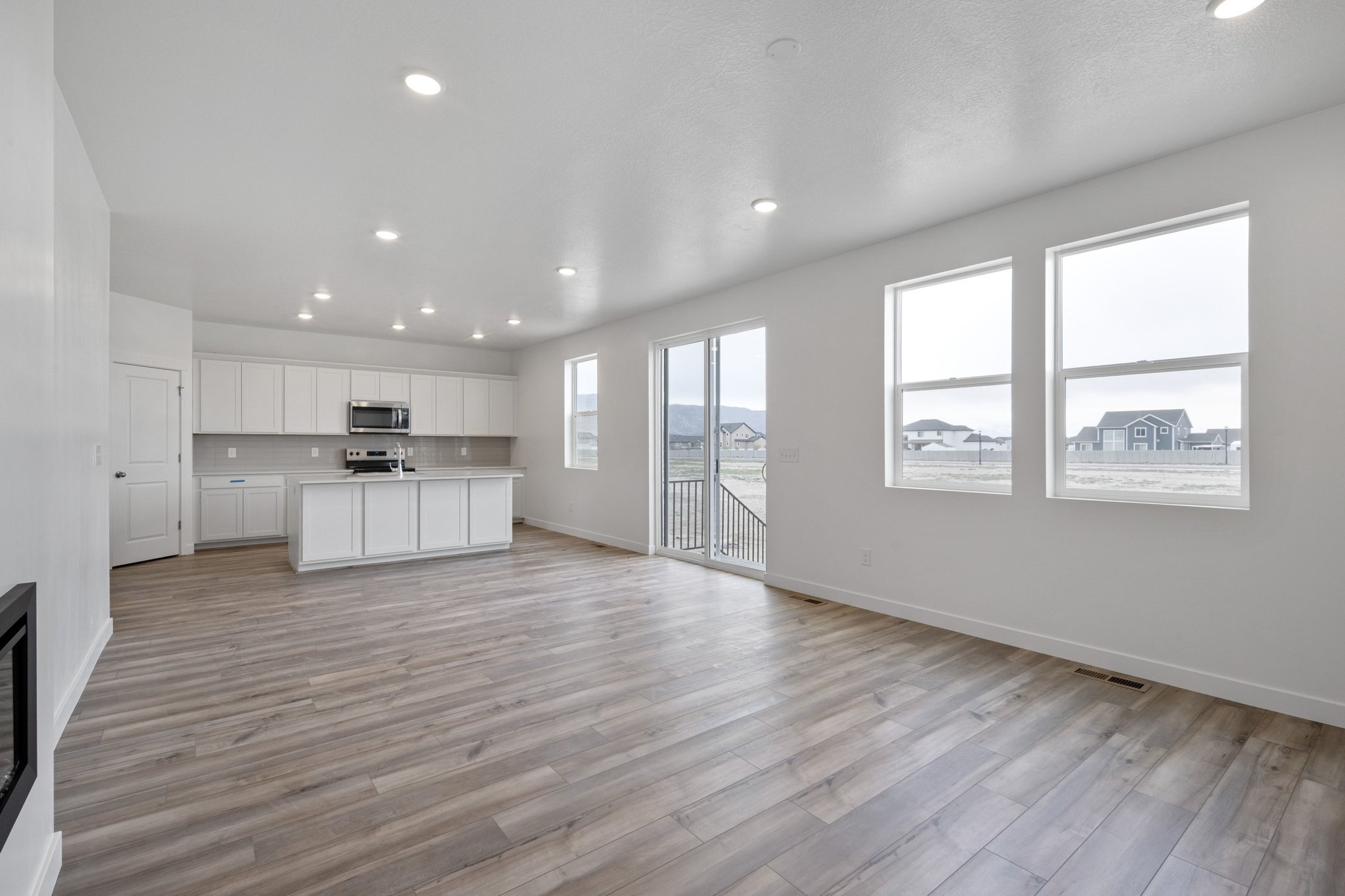 A large empty kitchen.