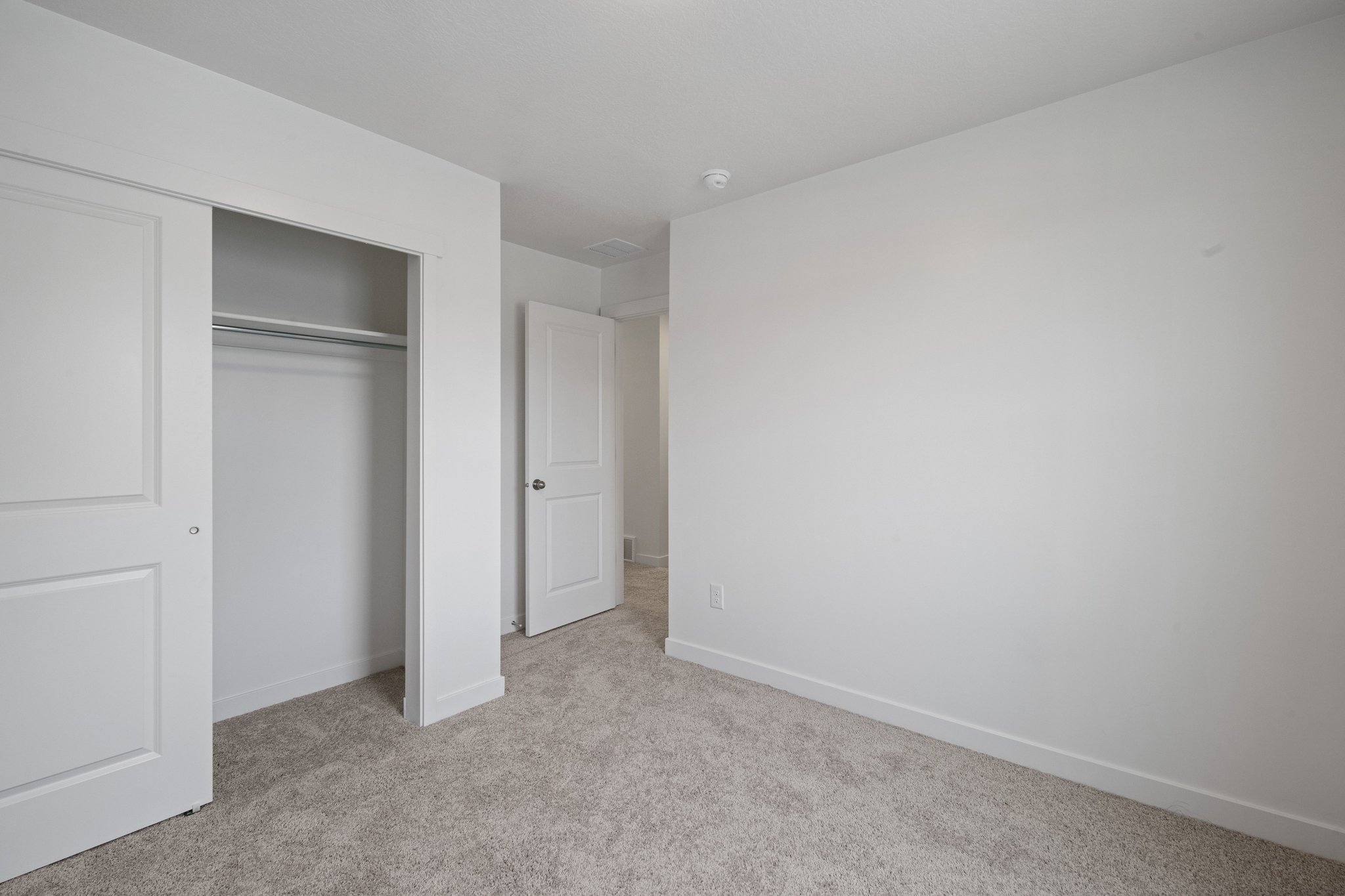 A room with white walls.