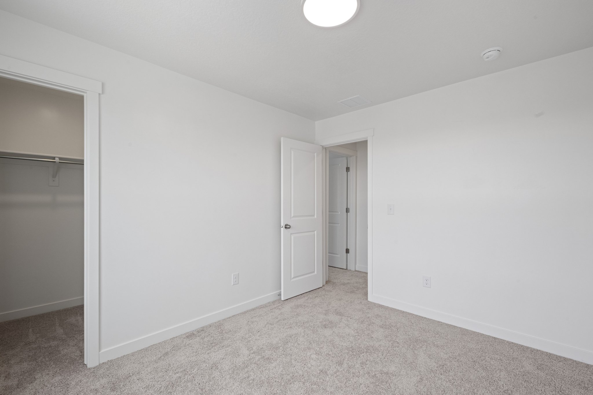 A room with white walls.