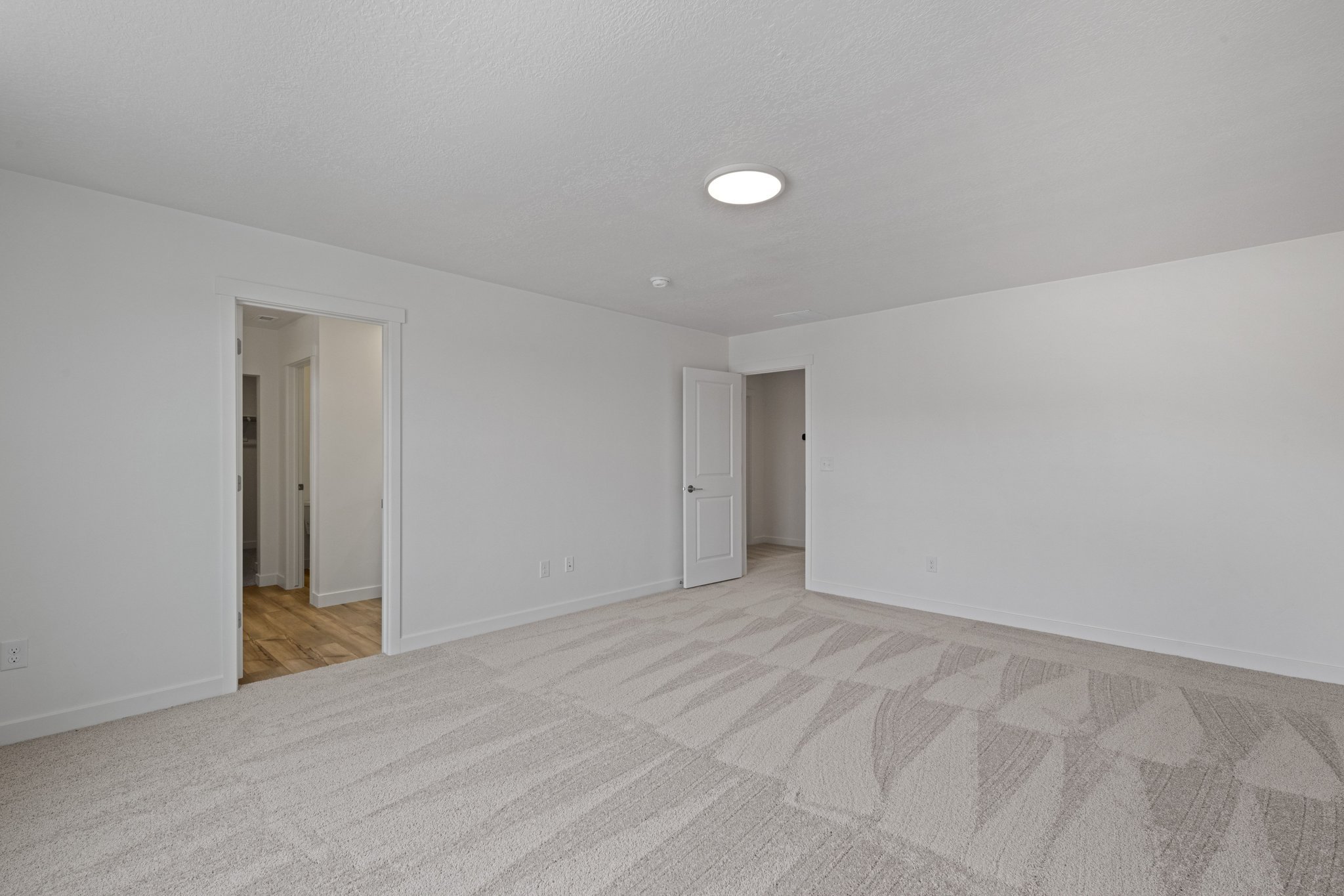 A room with white walls.