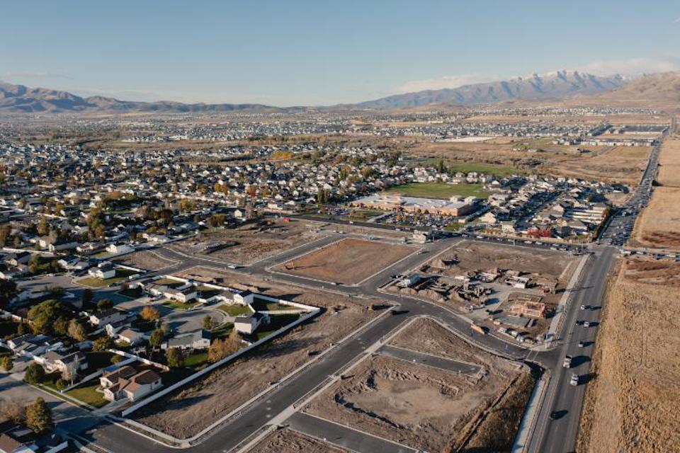 A large city landscape.