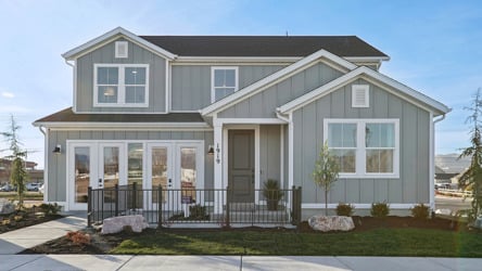 A house with a fence.