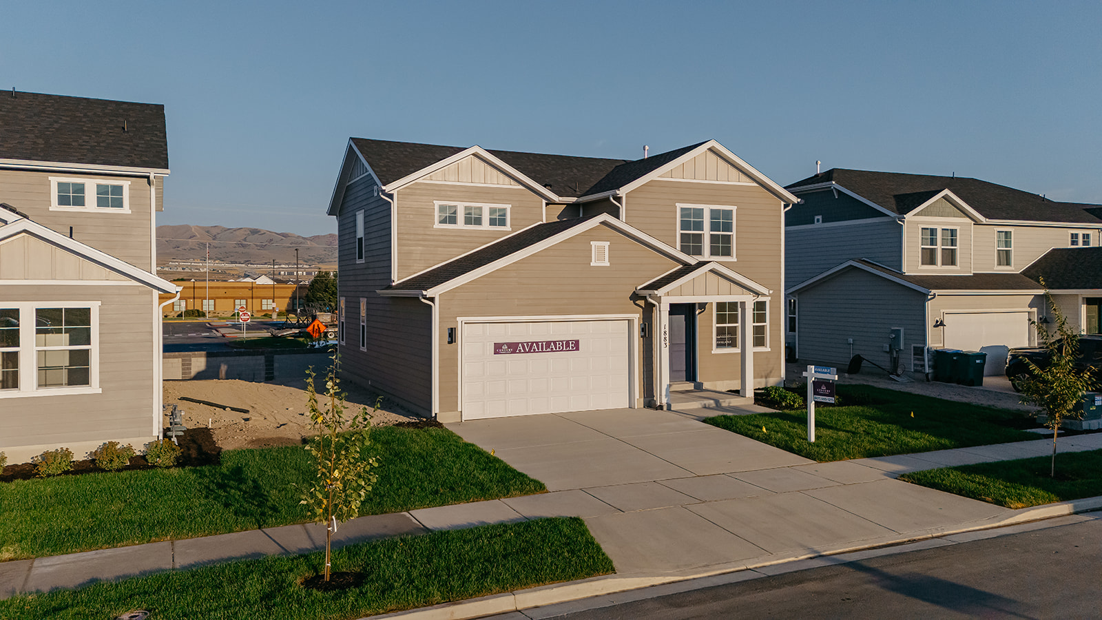 A row of houses.