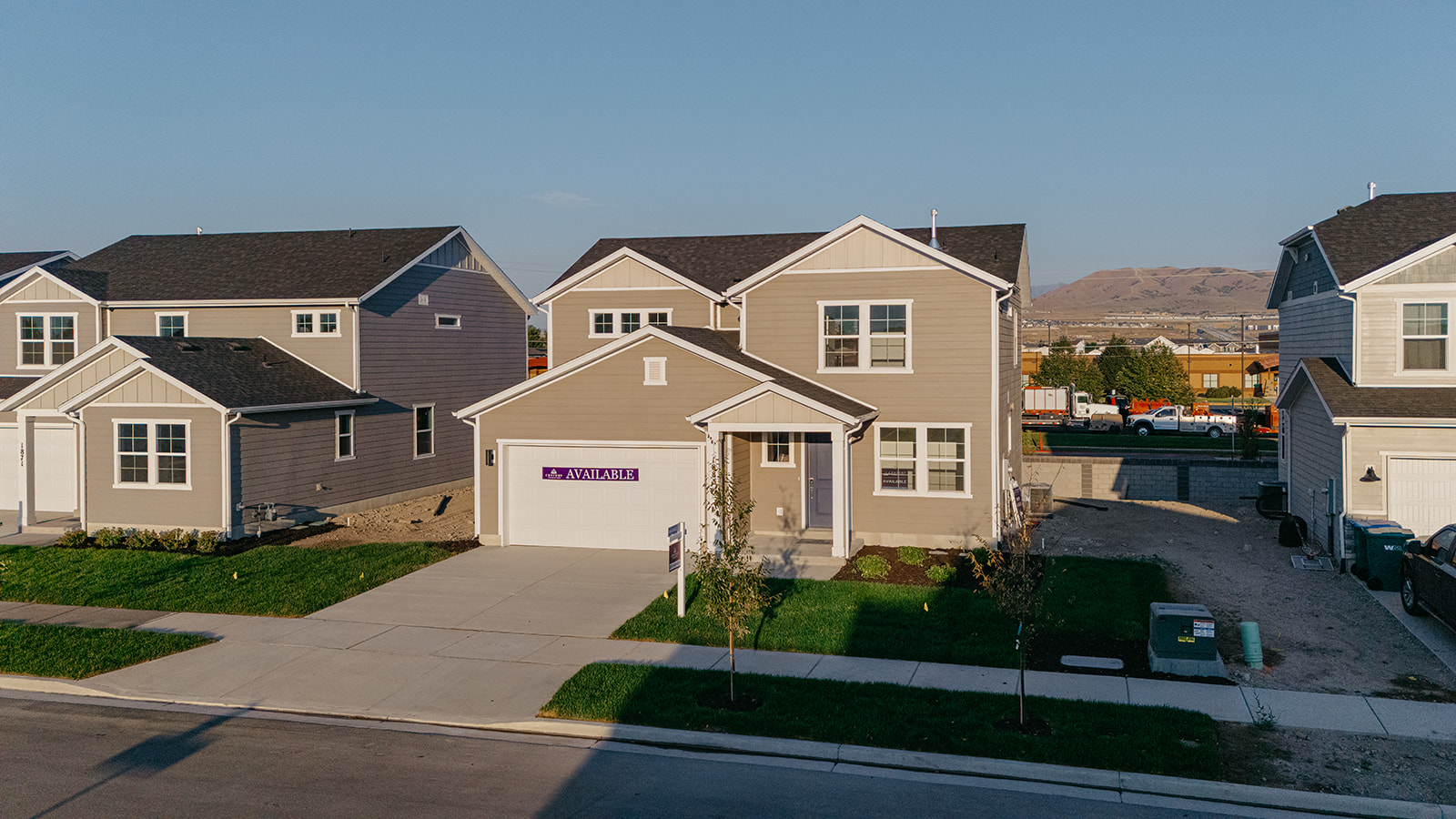 A row of houses.