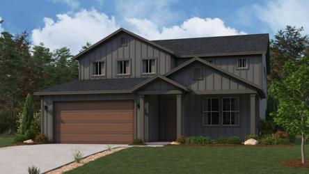 A house with a lawn and trees.