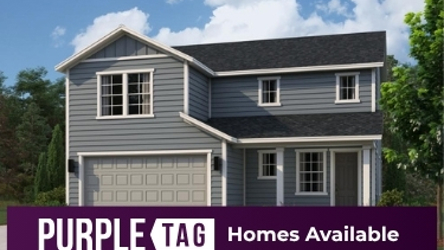 A house with trees in the back.