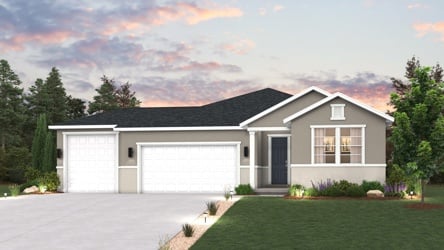 A house with a driveway.