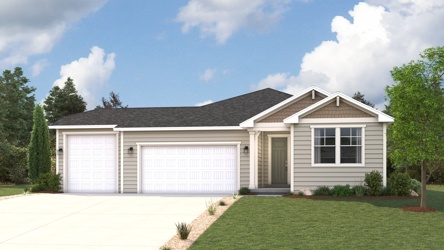 A house with a garage.