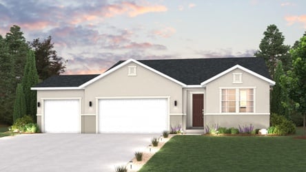 A house with a driveway.