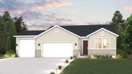 A house with a driveway.