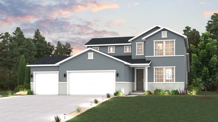 A house with a driveway.