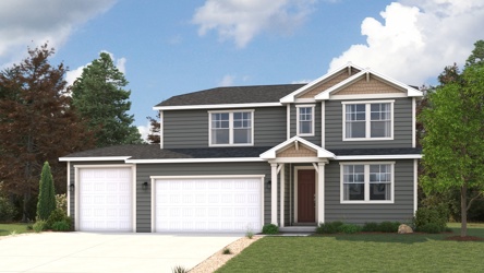 A house with a garage.