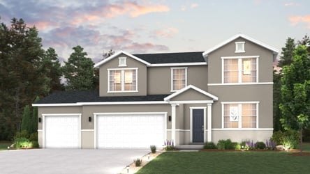 A house with a large front yard.