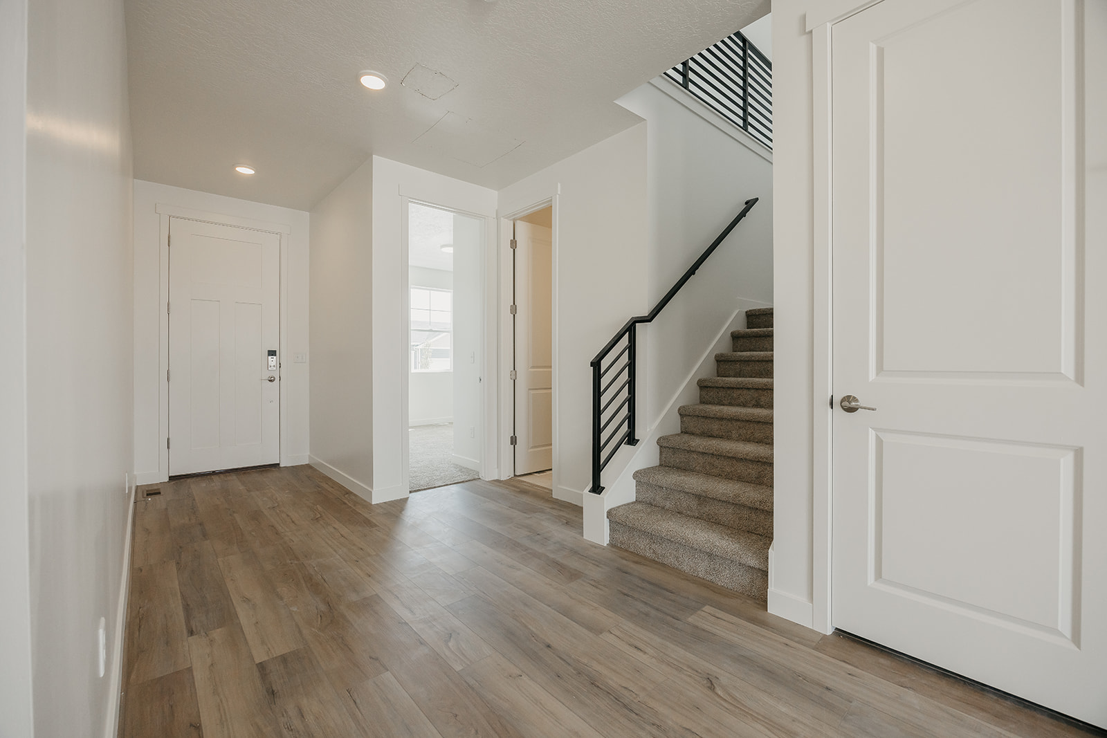 A staircase in a house.