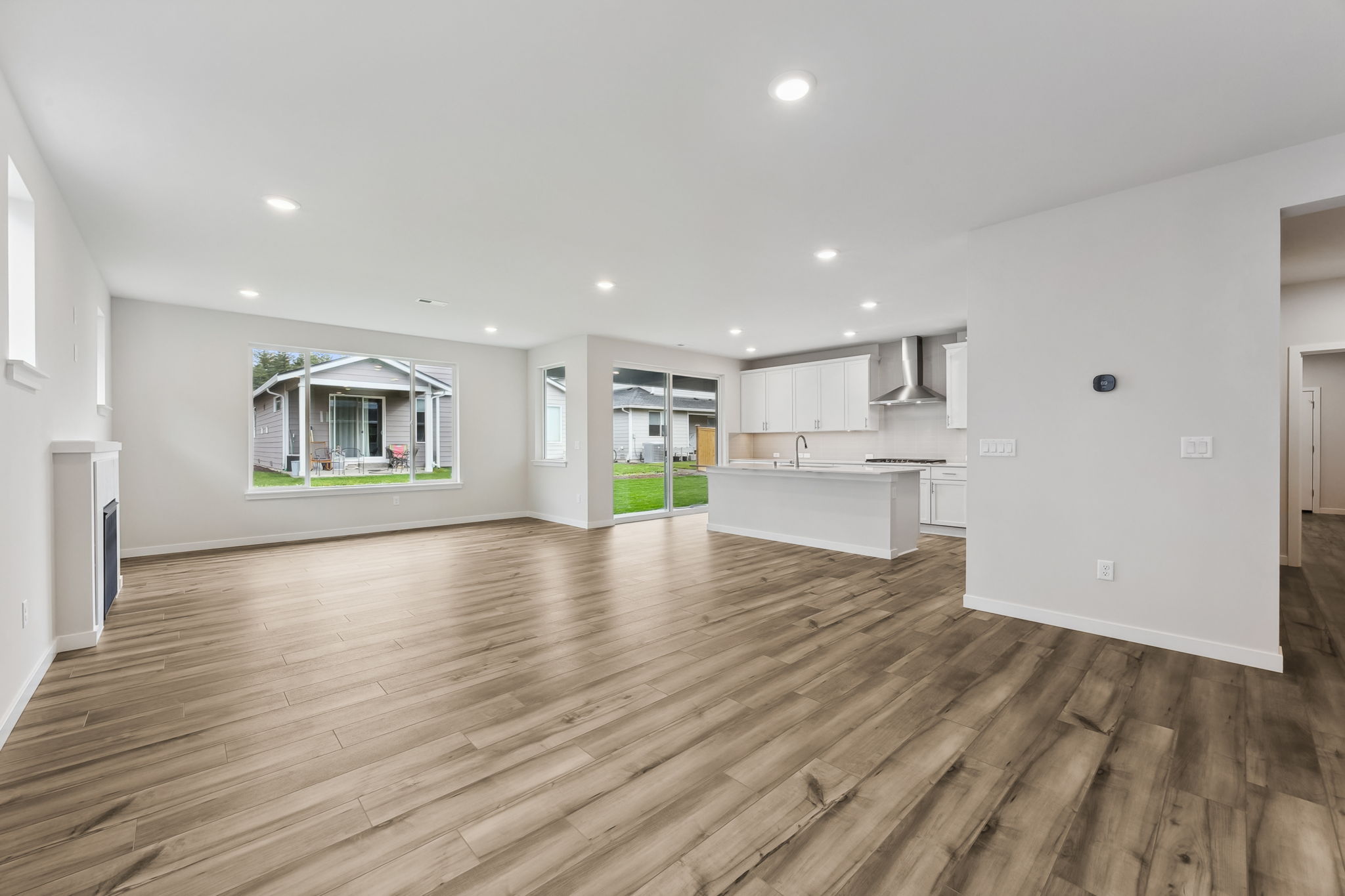 A large empty kitchen.