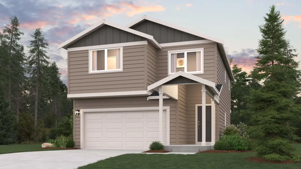 This home — photograph published by the builder