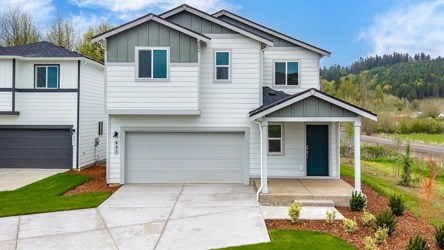 A house with a garage.