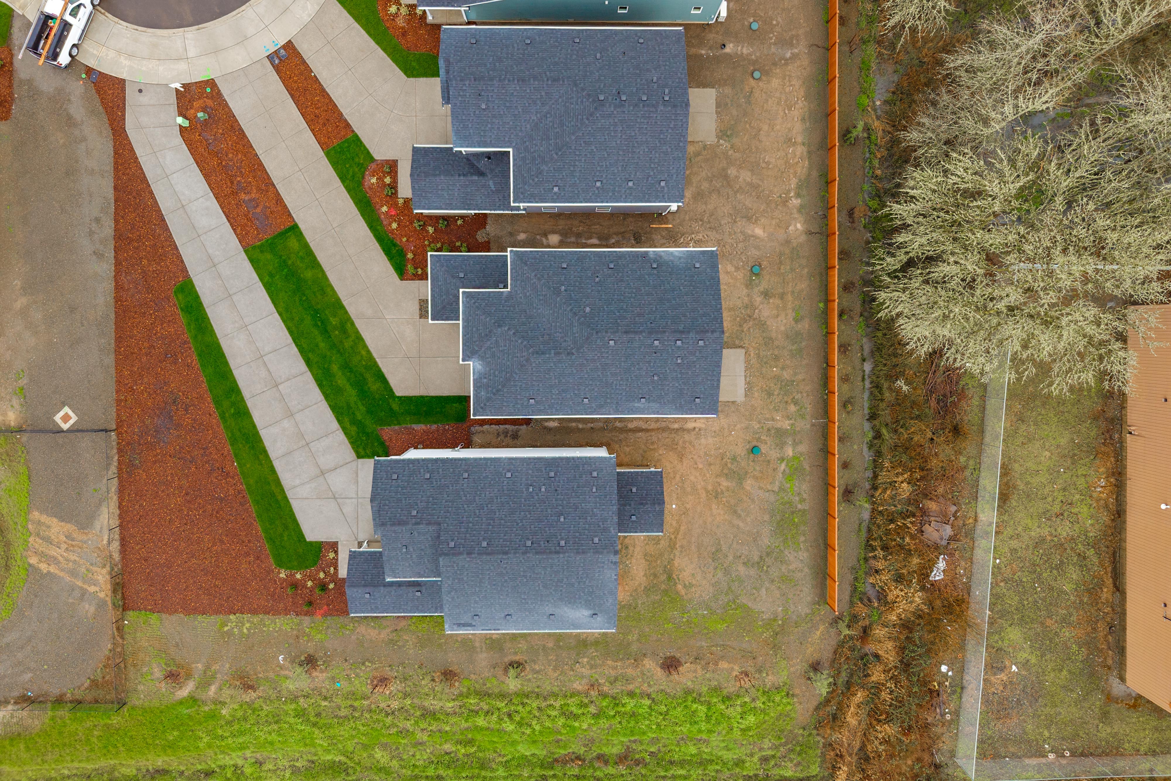 A solar panel on a roof.