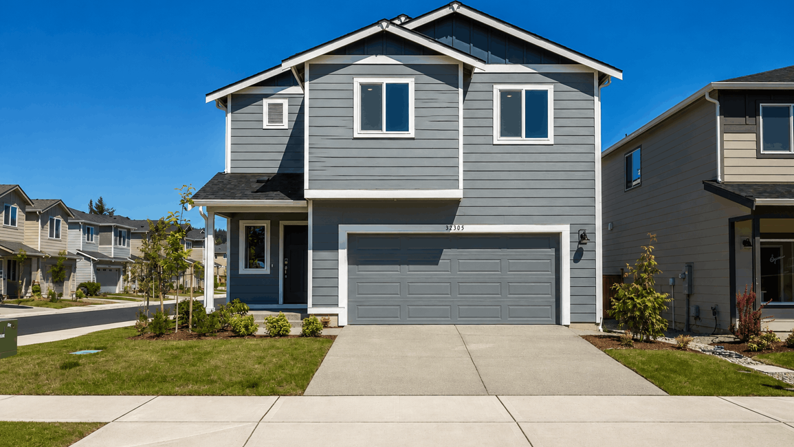 This home — photograph published by the builder