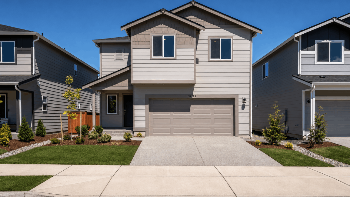 This home — photograph published by the builder