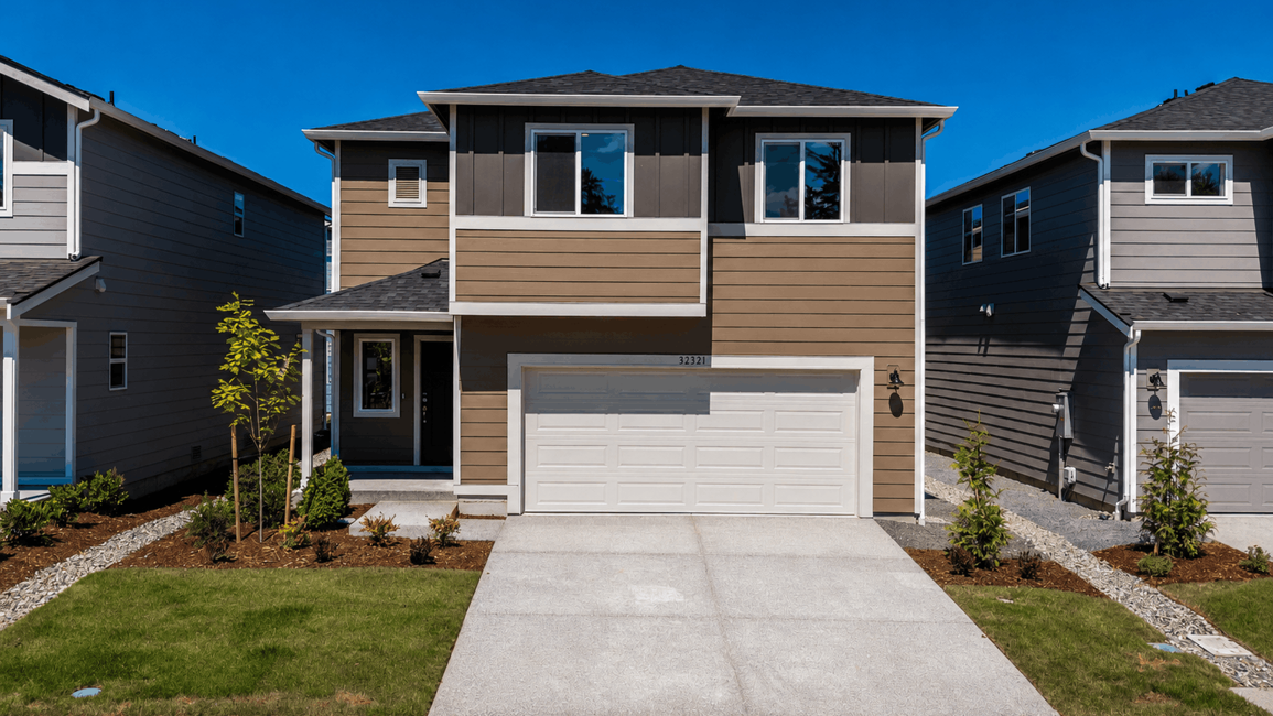 This home — photograph published by the builder