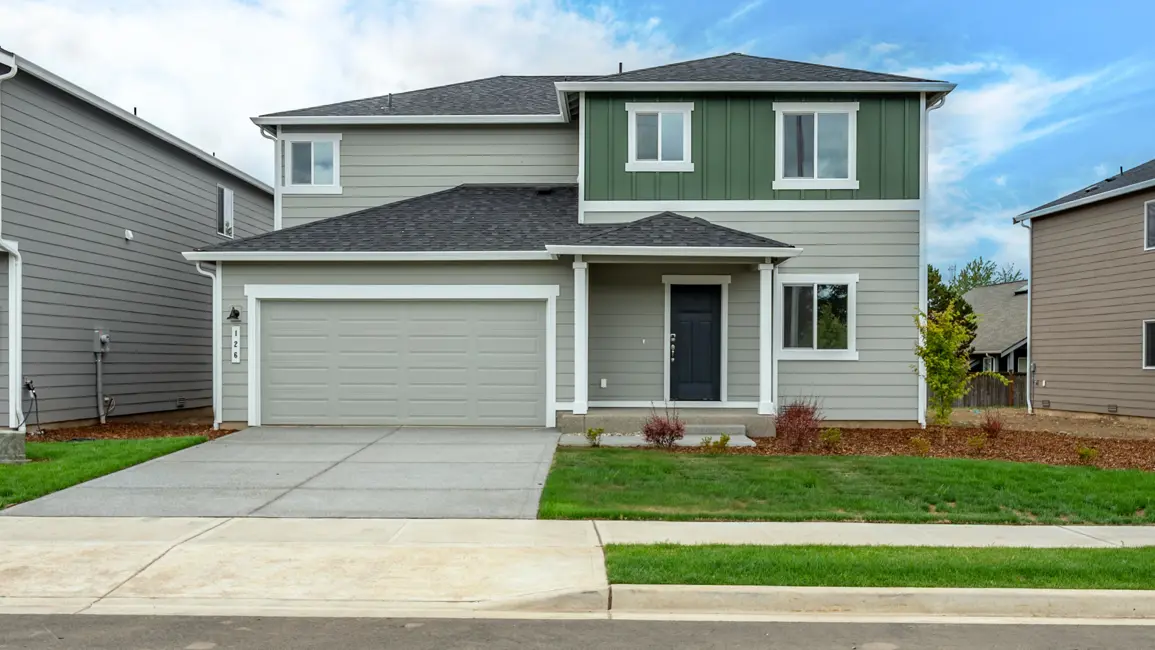 This home — photograph published by the builder