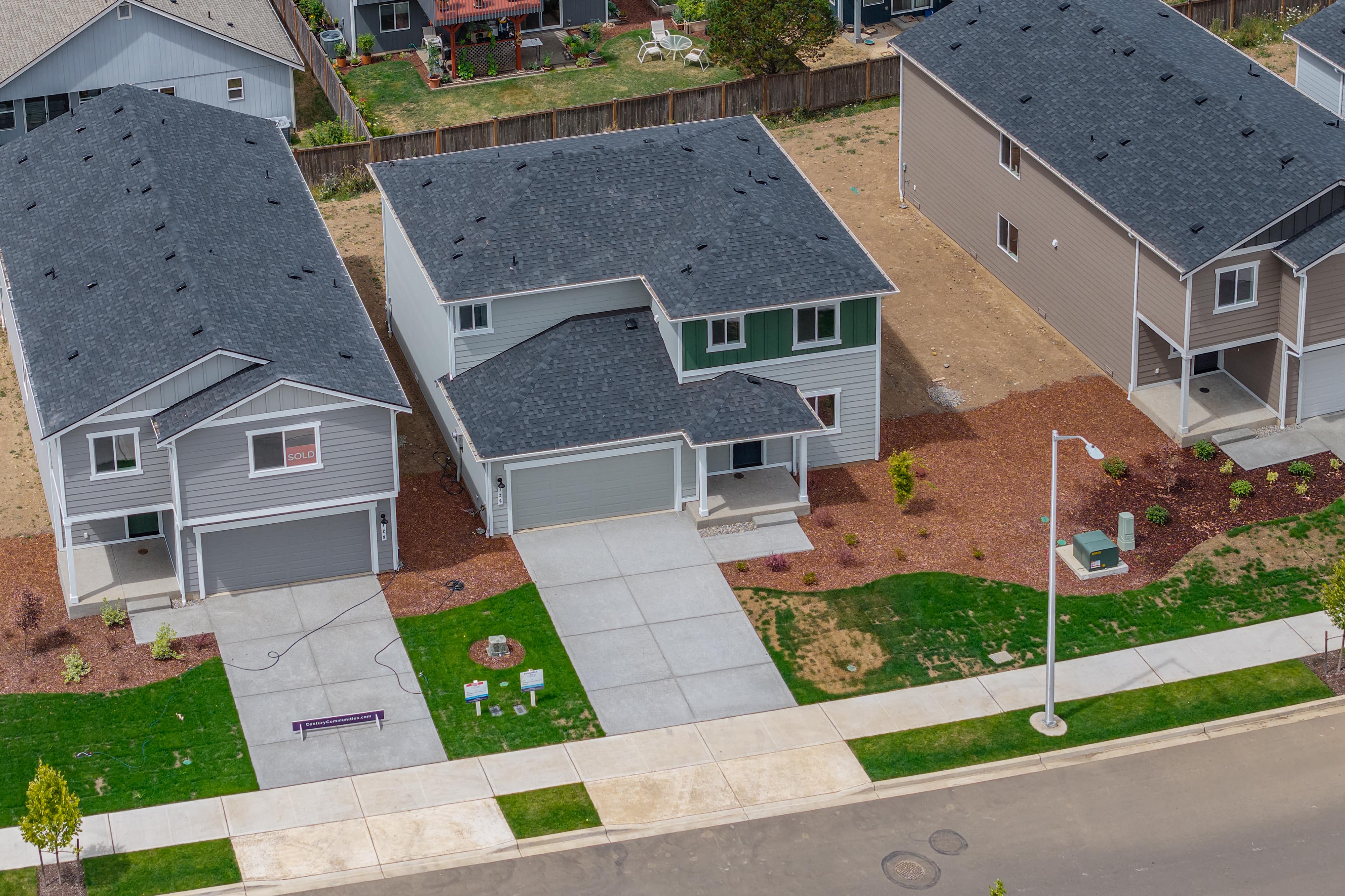 A group of houses.