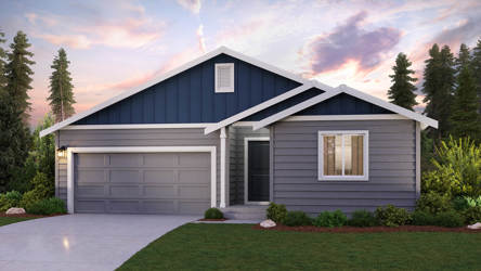 A house with a garage.