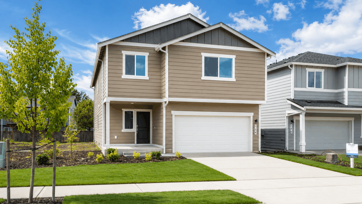 This home — photograph published by the builder
