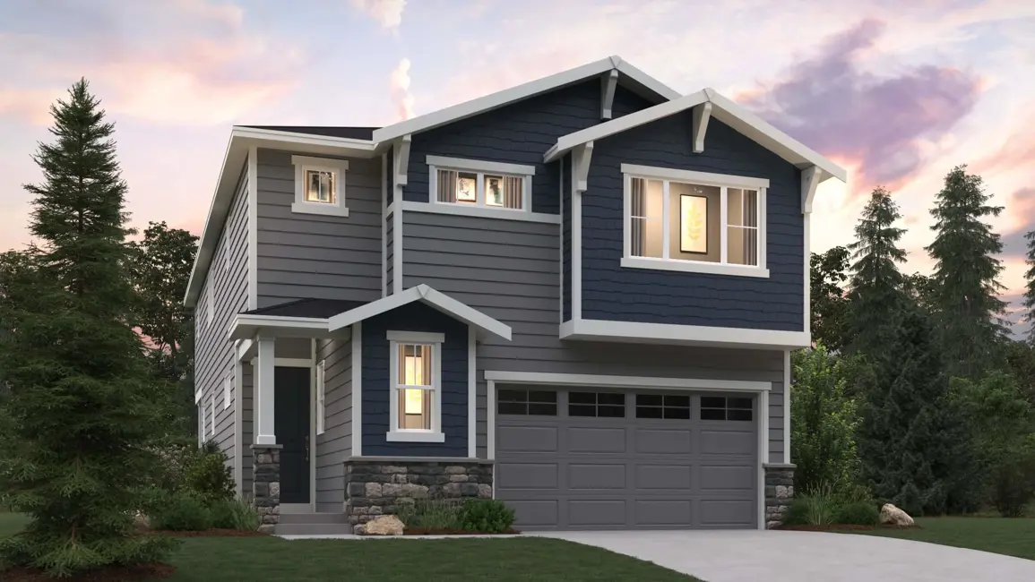 This home — photograph published by the builder