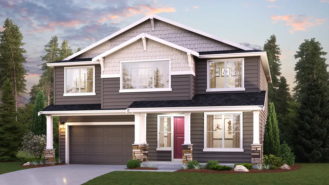 This home — photograph published by the builder