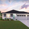 The Addison Elevation C - 3 Bay Garage at Horizon at Semiahmoo