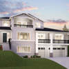 The Ellington Elevation B - 3 Bay Garage at Horizon at Semiahmoo