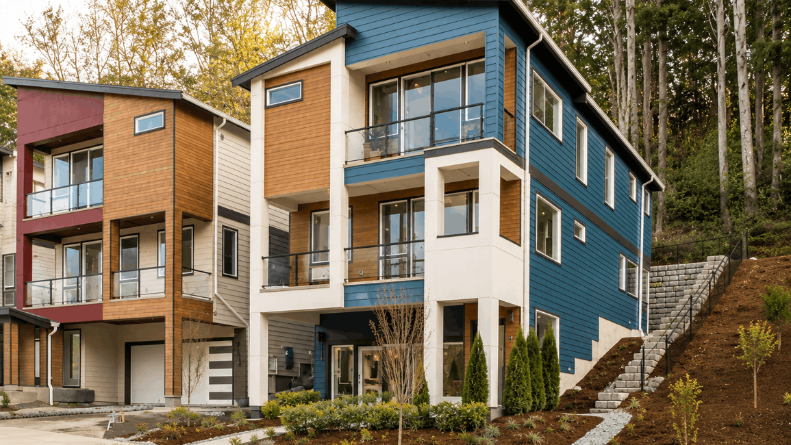 This home — photograph published by the builder