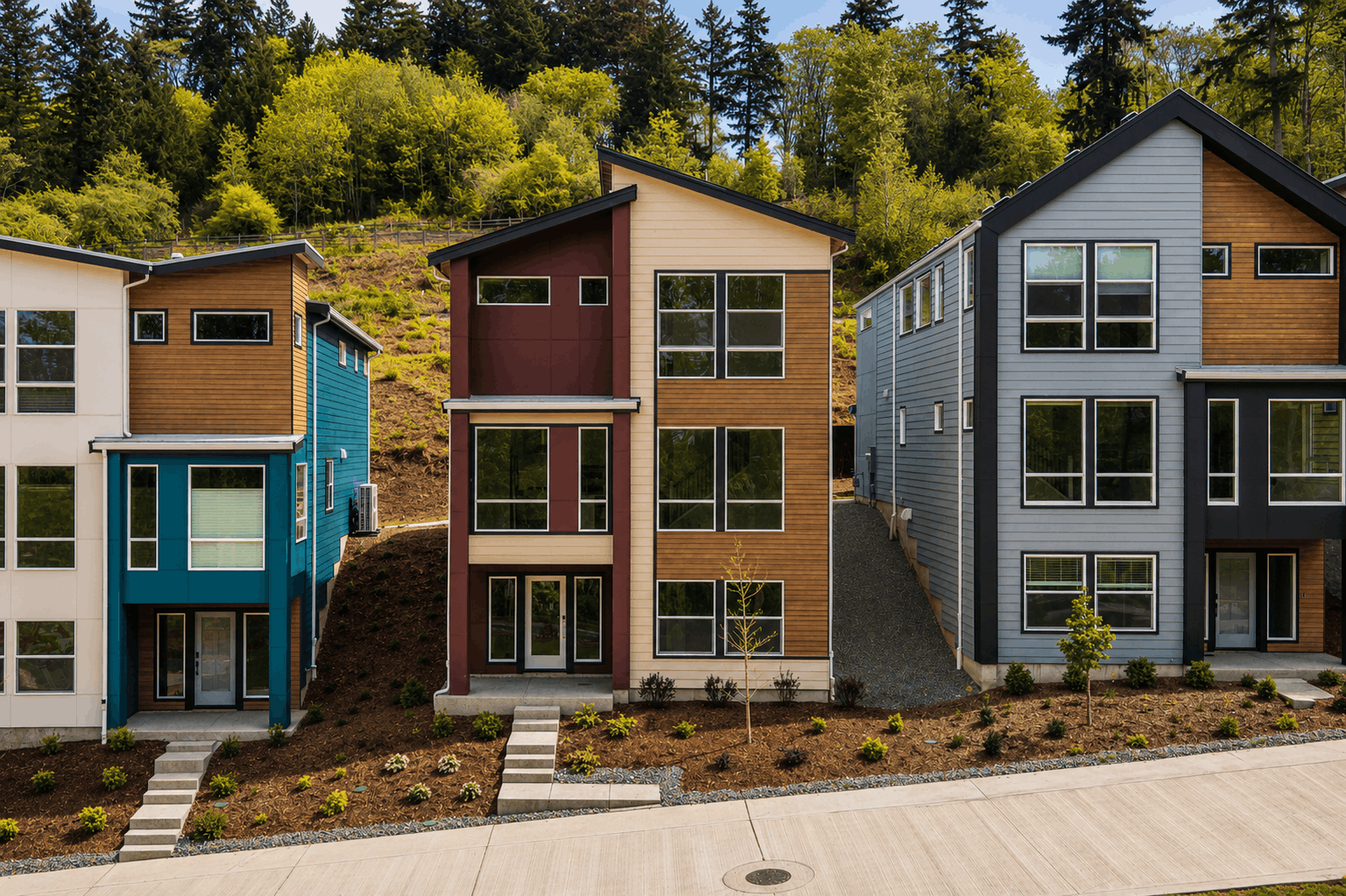 A group of buildings.